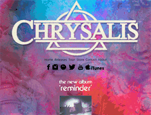 Tablet Screenshot of chrysalisband.com